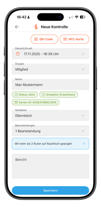 Digitale Fischereiaufsicht - App für Gewässerkontrollen und Aufsichtsdienste